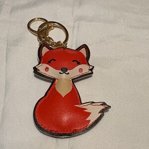 Adorable Fox Keychain  -leather